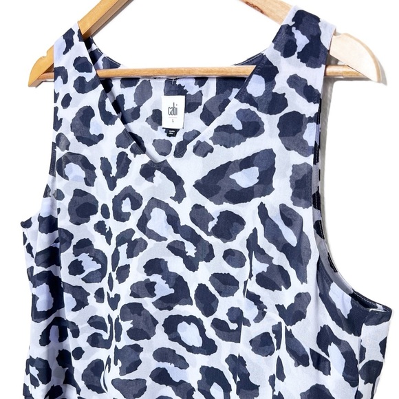 Cabi Women's Feline Lilac Sleeveless V-Neck Ruffle Peplum Business Casual Blouse - Picture 4 of 16